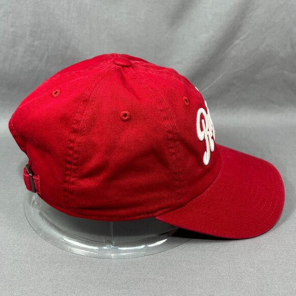 Rainier Beer American Needle Strapback Hat Red Slouch Adjustable USA Dad Mens - Picture 5 of 16